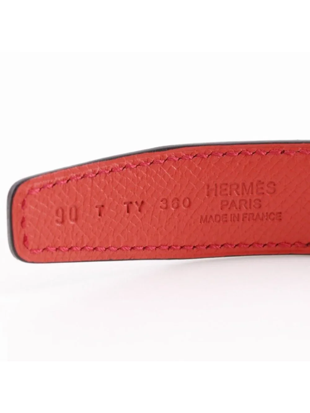 Hermes Rival Reversible Swift Veau Metal Red Belt